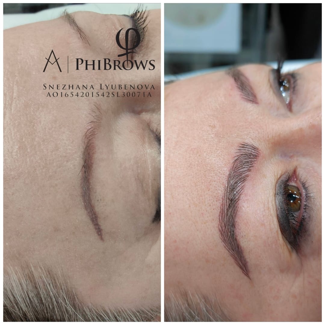 Foto de transformación de cejas